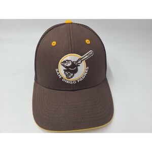 San Diego Padres Friar Fan Favorite Cooperstown Mesh Trucker Snapback Hat Cap